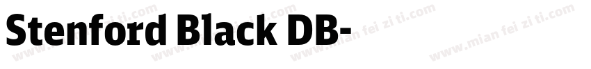 Stenford Black DB字体转换